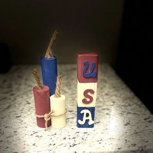 Rustic 4th of July decor